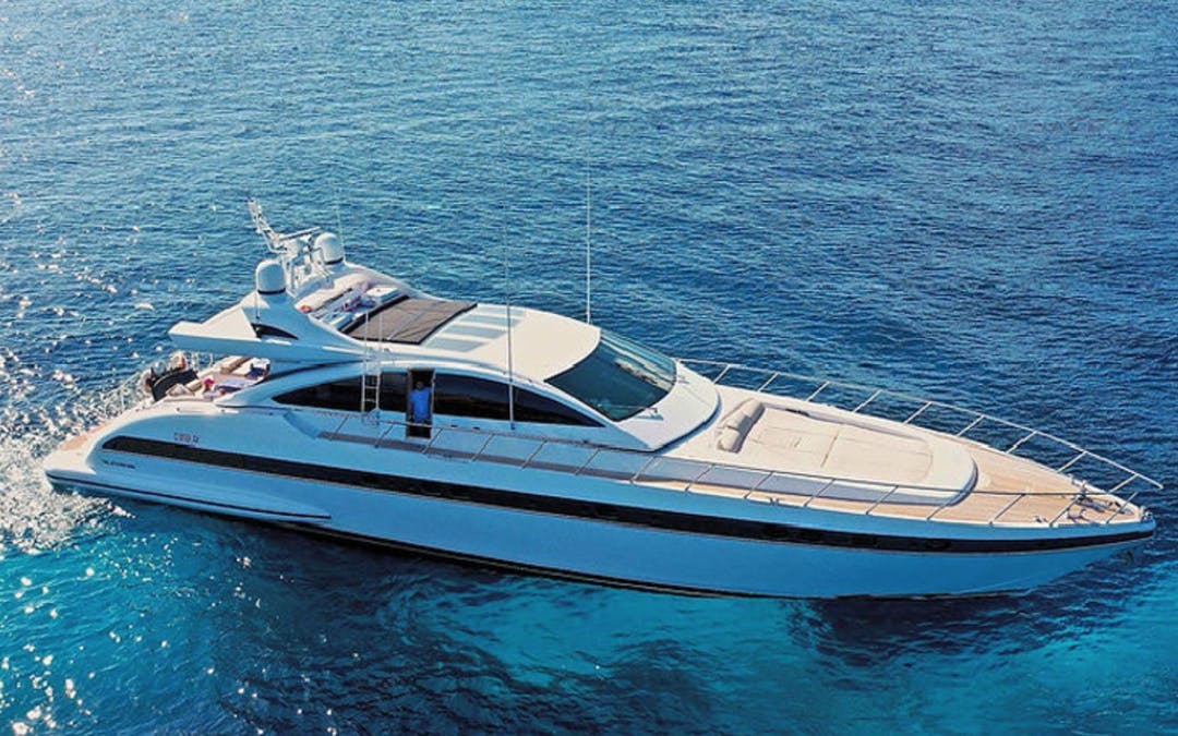 72 Mangusta luxury charter yacht - Mýkonos, Greece