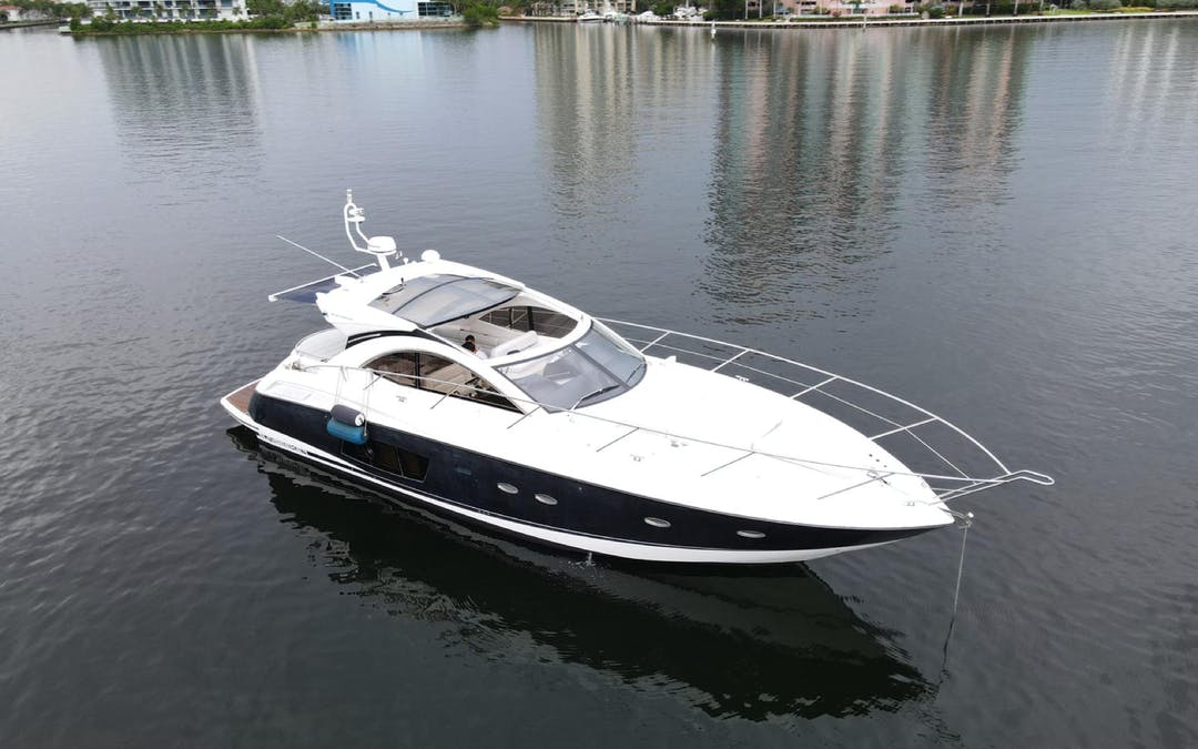 53' Sunseeker luxury charter yacht - Bill Bird Marina, Collins Avenue, Miami Beach, FL, USA - 2