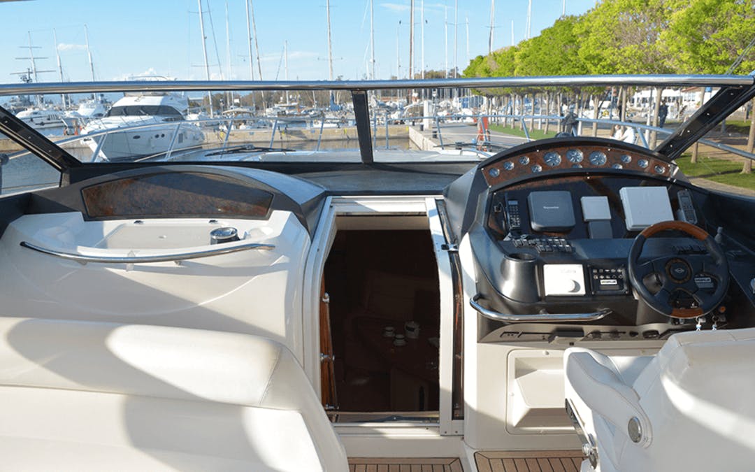53 Sunseeker luxury charter yacht - Nammos, Psarrou, Mykonos, Greece