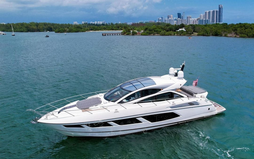 68 Sunseeker luxury charter yacht - Haulover Park, Collins Avenue, Miami Beach, FL, USA