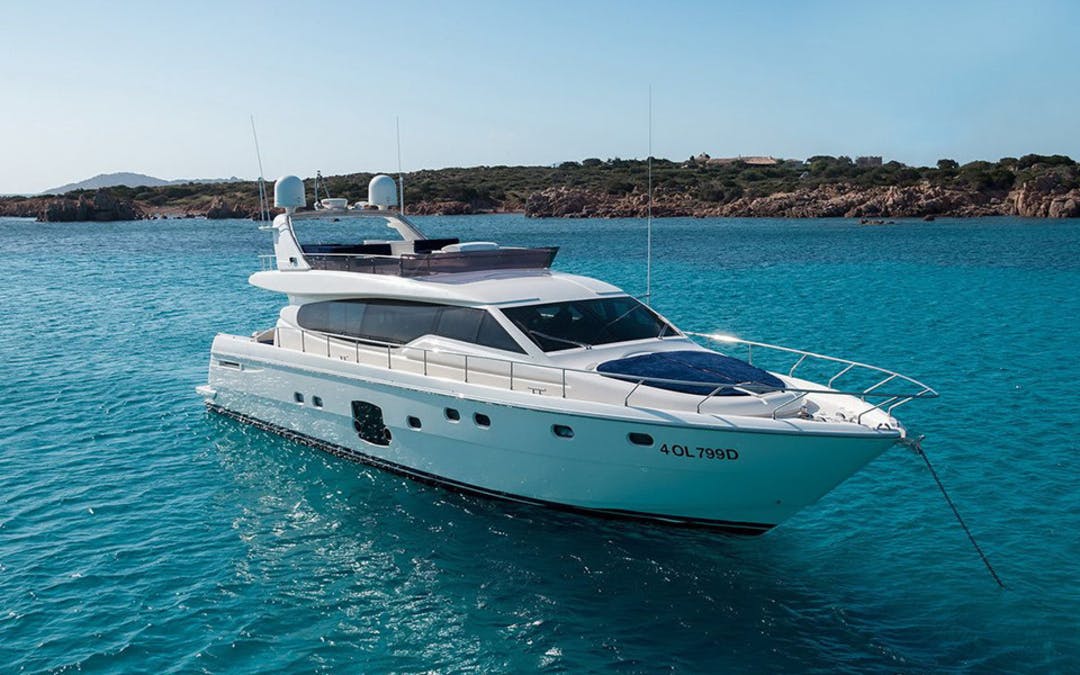 63 Ferretti luxury charter yacht - Poltu Quatu, Province of Olbia-Tempio, Italy
