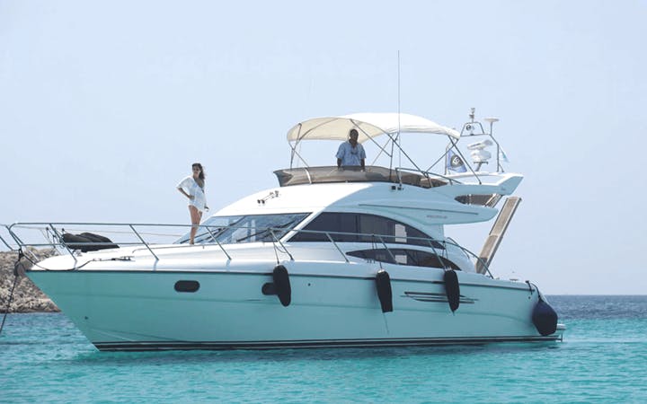 42 Princess luxury charter yacht - Nammos, Psarrou, Mykonos, Greece