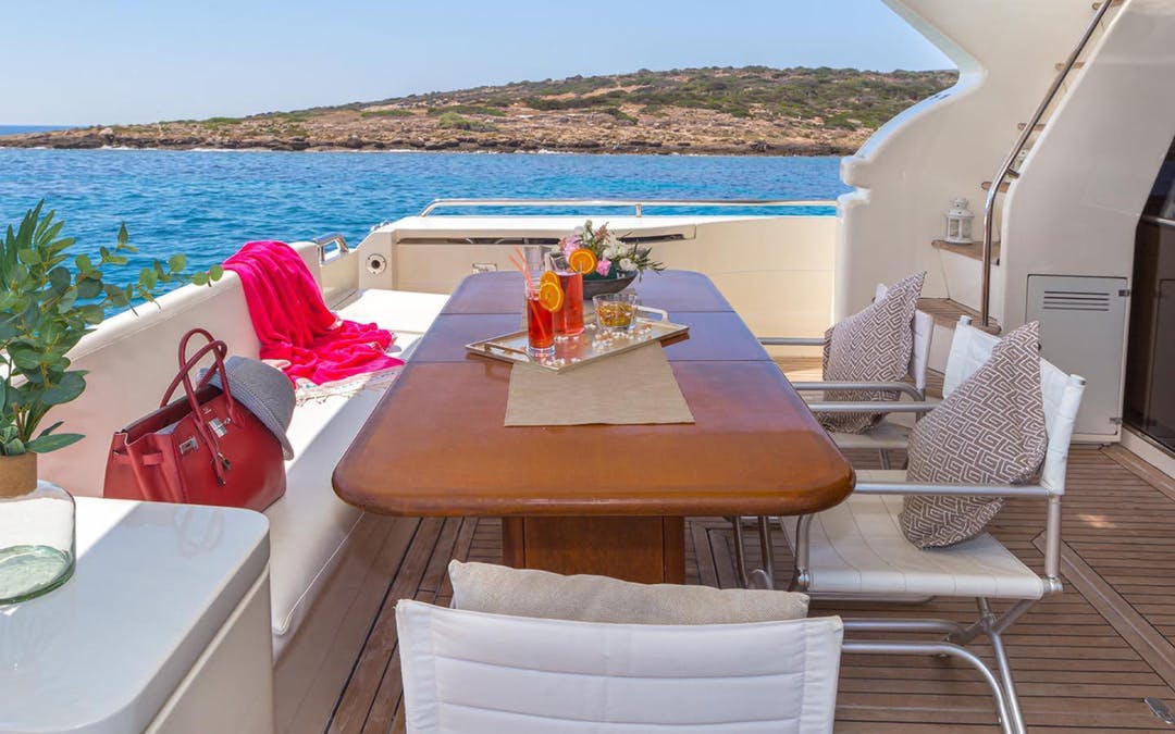 69 Ferretti luxury charter yacht - Athens, Greece