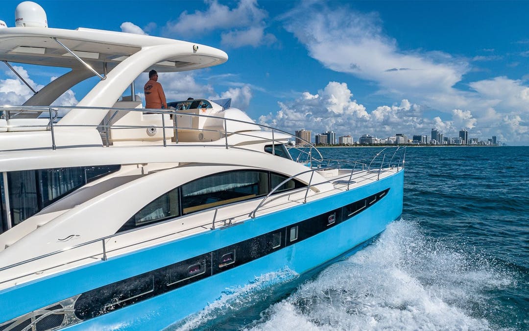 62 VG luxury charter yacht - Shuckers Waterfront Bar & Grill, 79th Street Causeway, North Bay Village, FL, USA