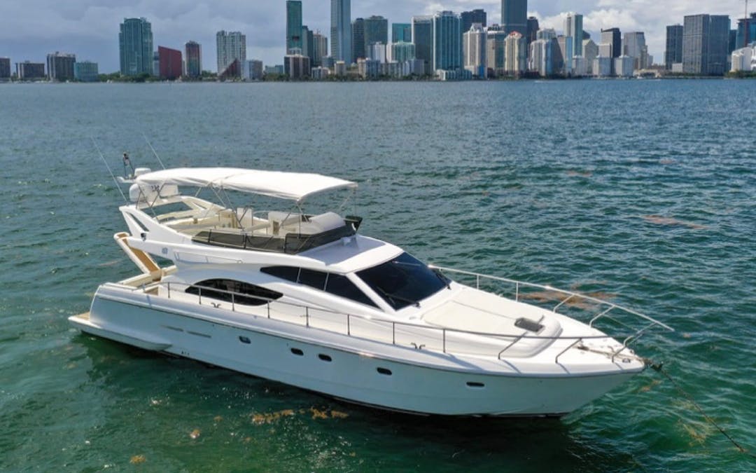 56' Ferretti Luxury Yacht for Charter in Miami, FL - Image 0