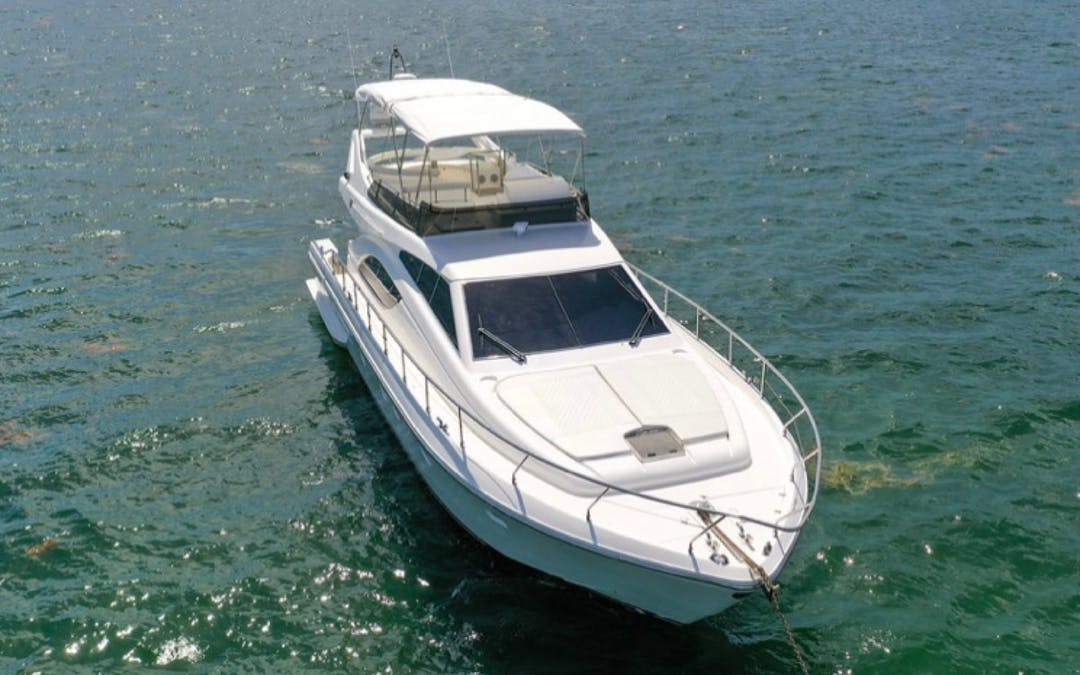 56' Ferretti luxury charter yacht - Bayside Marketplace, Biscayne Boulevard, Miami, FL, USA - 2