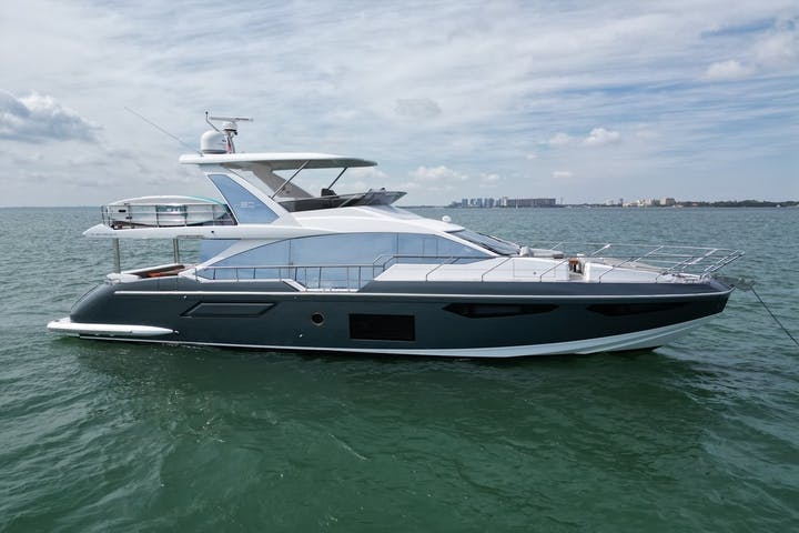 60 Azimut luxury charter yacht - Rickenbacker Marina, Rickenbacker Causeway, Miami, FL, USA