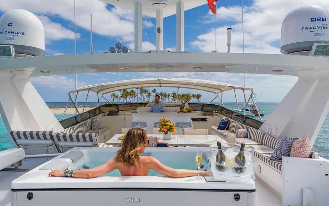 110 Broward luxury charter yacht - Bay Street Marina, East Bay Street, Nassau, The Bahamas