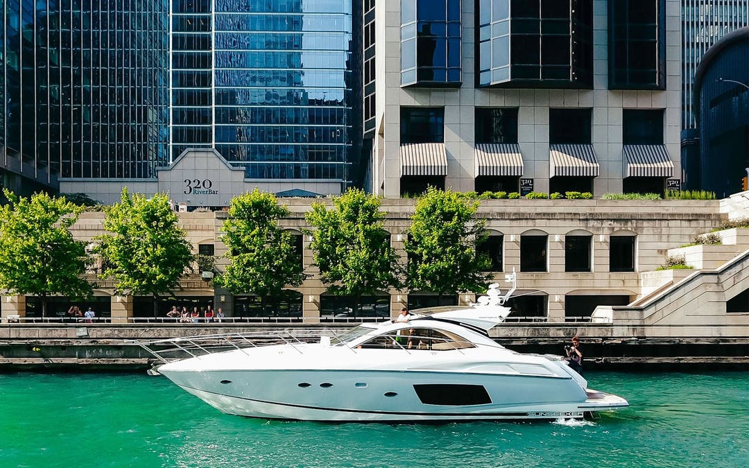 48 Sunseeker luxury charter yacht - 31st Street Harbor, Chicago, IL, USA