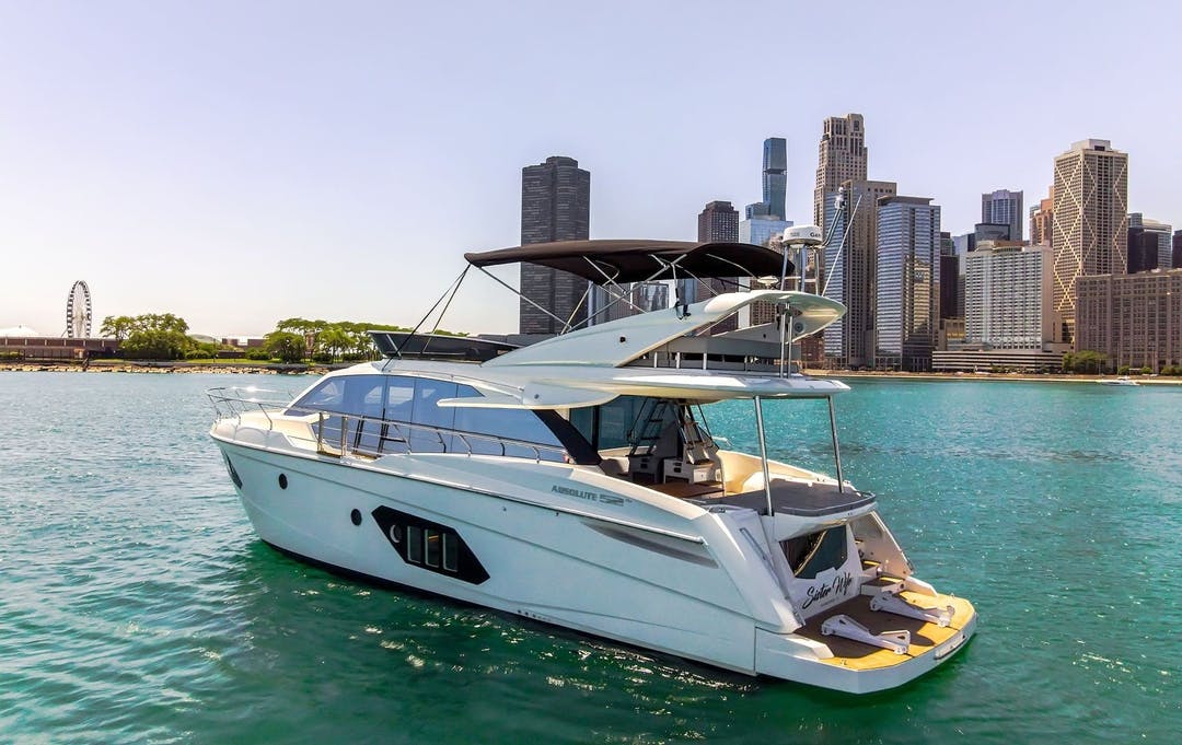 52 Absolute luxury charter yacht - Belmont Harbor, Chicago, IL, USA