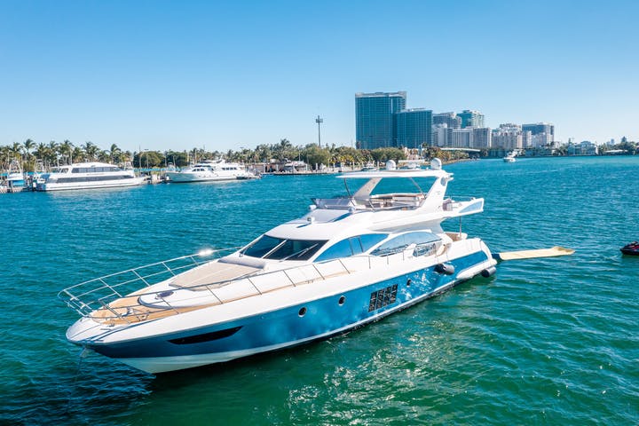 70' Azimut luxury charter yacht - 400 Sunny Isles Blvd, Sunny Isles Beach, FL, USA