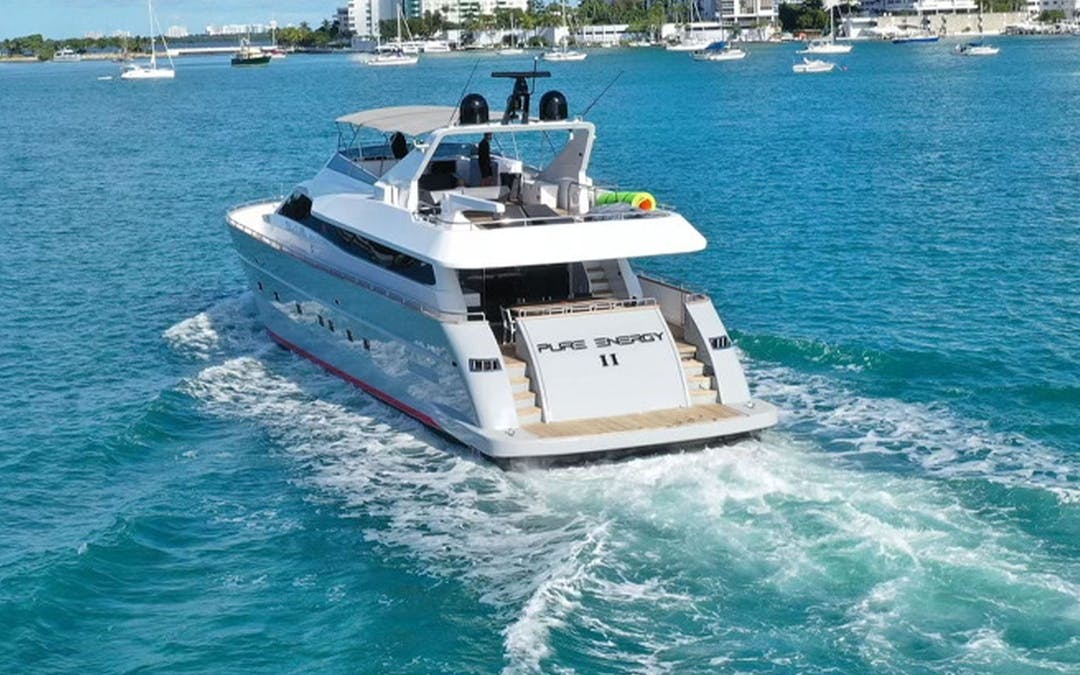 103 Tecnomar luxury charter yacht - Miami Beach Marina, Alton Road, Miami Beach, FL, USA