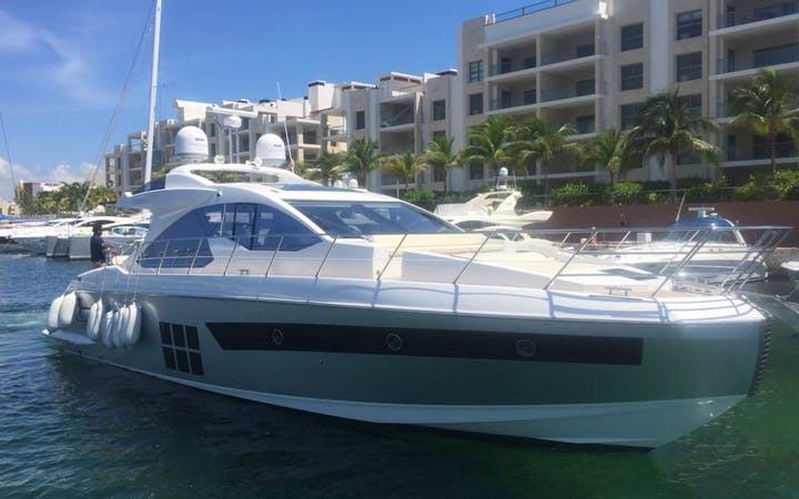 55 Azimut luxury charter yacht - Marina Hacienda del Mar, Carretera a Punta Sam, Puerto Juárez, Cancún, Quintana Roo, Mexico
