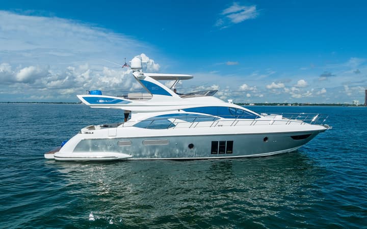 60 Azimut luxury charter yacht - Miami Beach Marina, Alton Road, Miami Beach, FL, USA