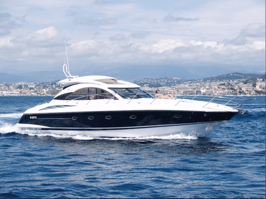 50 Sunseeker luxury charter yacht - Antibes Marina, Port Vauban, Antibes Juan les Pins, France