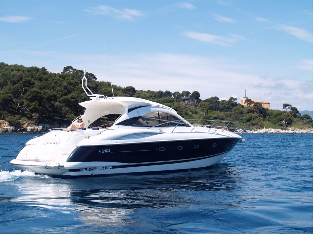 50' Sunseeker luxury charter yacht - Antibes Marina, Port Vauban, Antibes Juan les Pins, France - 1