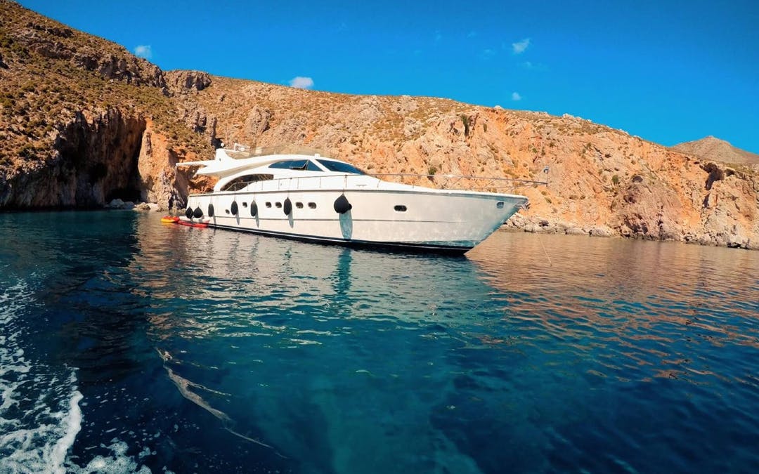 68 Ferretti luxury charter yacht - Athens, Greece