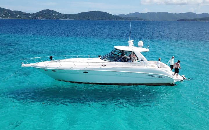 50 Sea Ray luxury charter yacht - Saga Haven Marina, St. Thomas, USVI