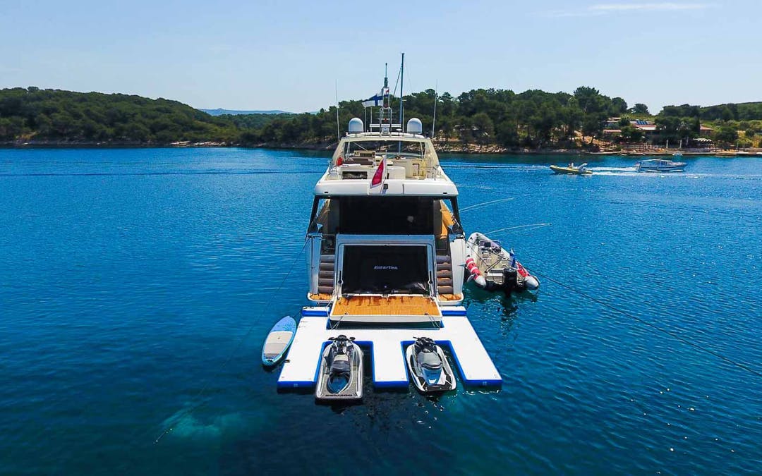 89 Ferretti luxury charter yacht - Split, Croatia