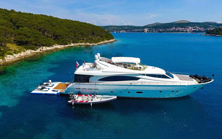 89 Ferretti luxury charter yacht - Split, Croatia