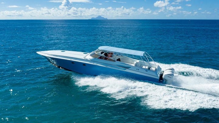 50 Fountain luxury charter yacht - St Martin