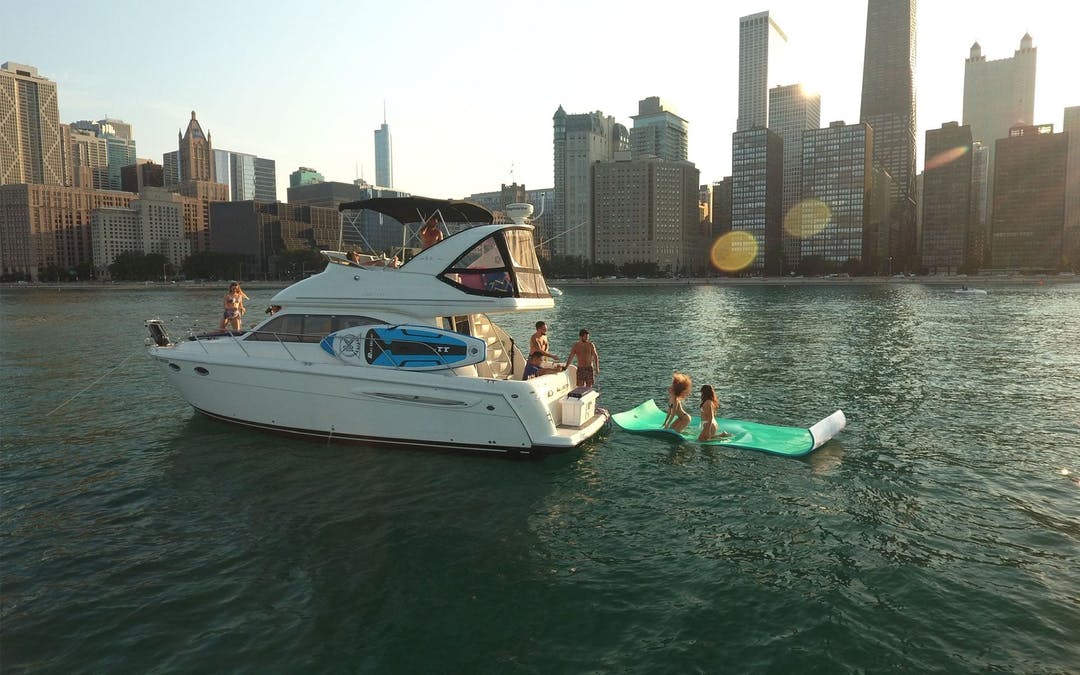 38 Meridian luxury charter yacht - Belmont Harbor, Chicago, IL, USA