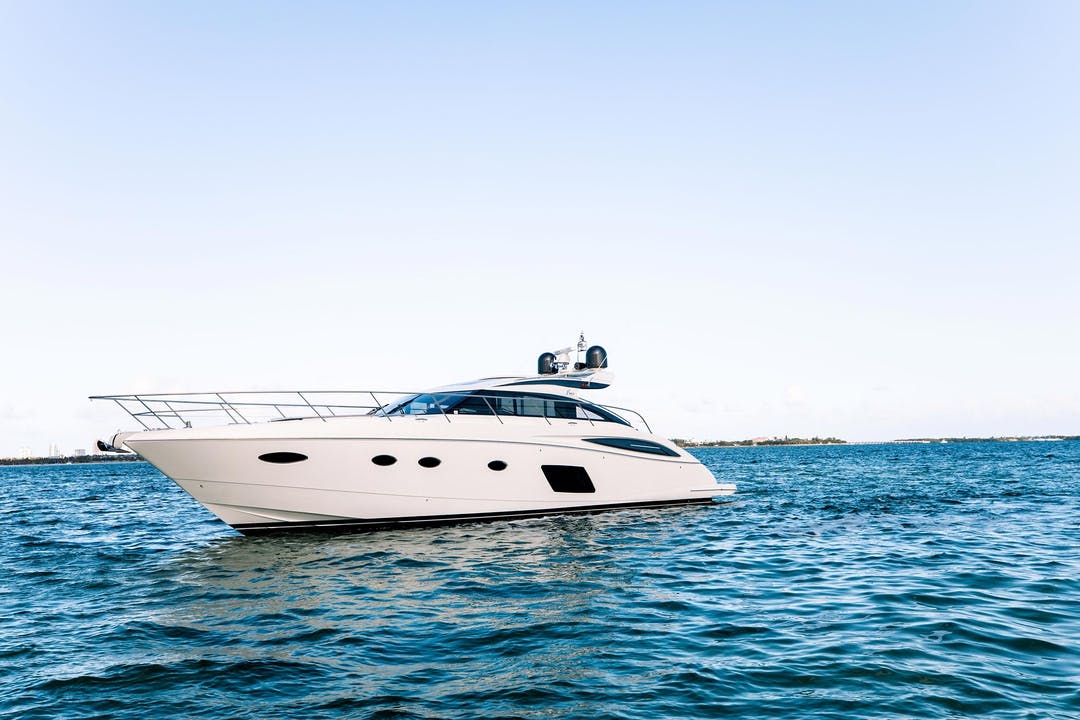 62 Princess luxury charter yacht - Miami Beach Marina, Alton Road, Miami Beach, FL, USA