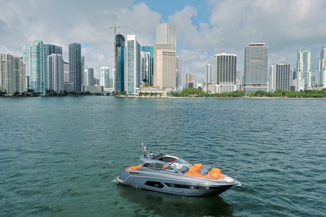 48' Azimut  luxury charter yacht - Miami Beach Marina, Alton Road, Miami Beach, FL, USA - 1