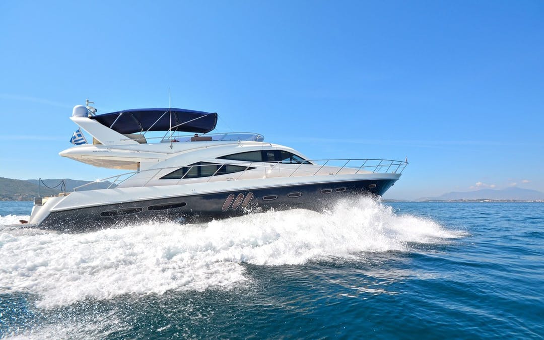 60 Sealine luxury charter yacht - Athens, Greece