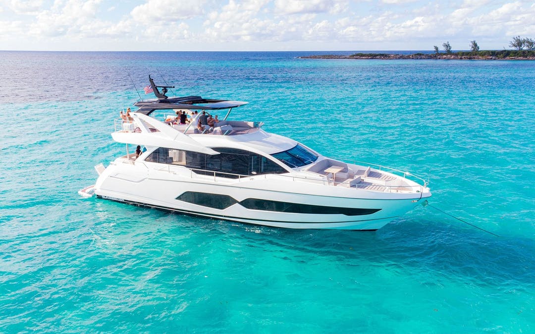 76' Sunseeker luxury charter yacht - Nassau, The Bahamas - 3