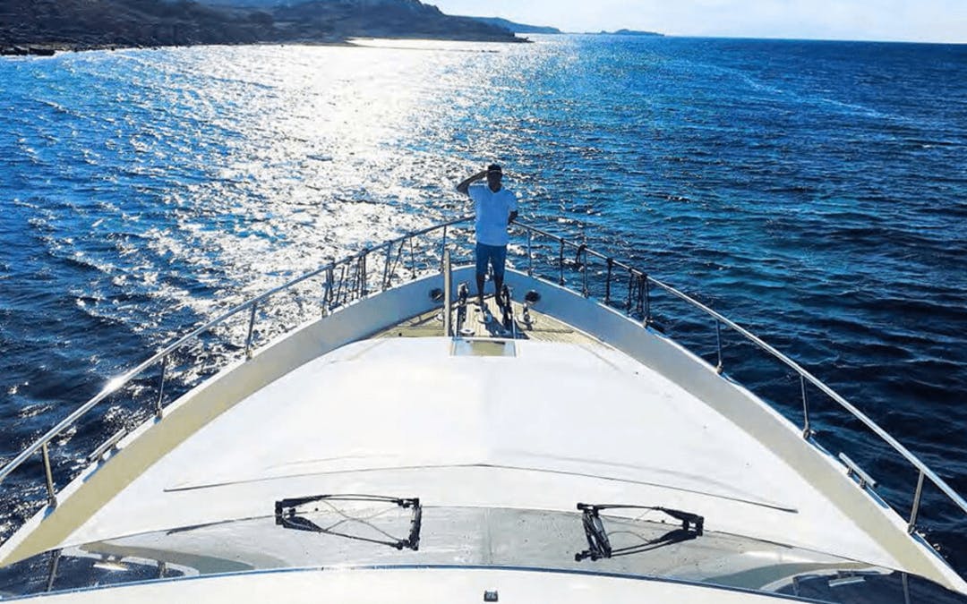 68 Ferretti luxury charter yacht - Nammos, Psarrou, Mykonos, Greece