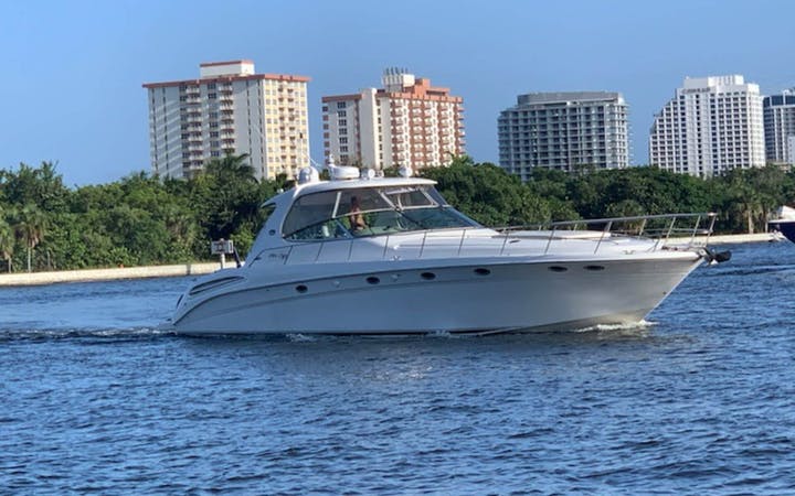 60 Sea Ray Sundancer luxury charter yacht - Alsdorf Park public boat launch, Northeast 14th Street, Pompano Beach, FL, USA