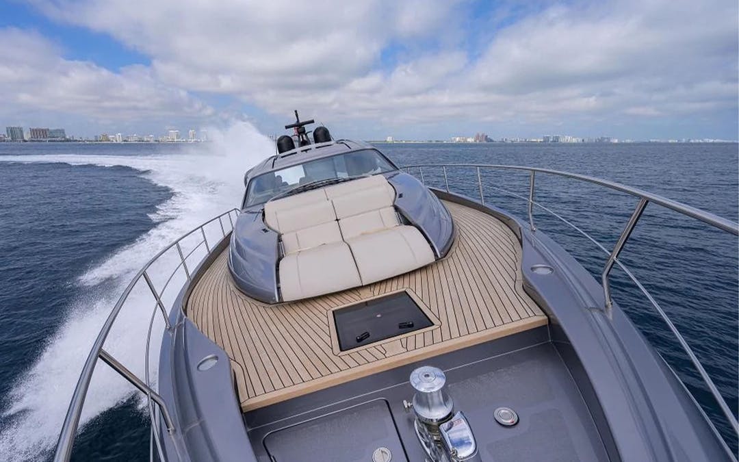 70 Pershing luxury charter yacht - Venetian Marina & Yacht Club, North Bayshore Drive, Miami, FL, USA